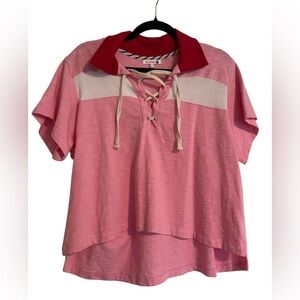 Sundry Cotton Polo Crop Top